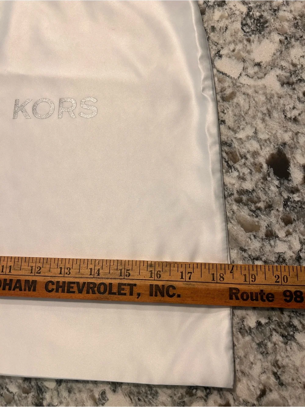 Michael Kors dust bag cover